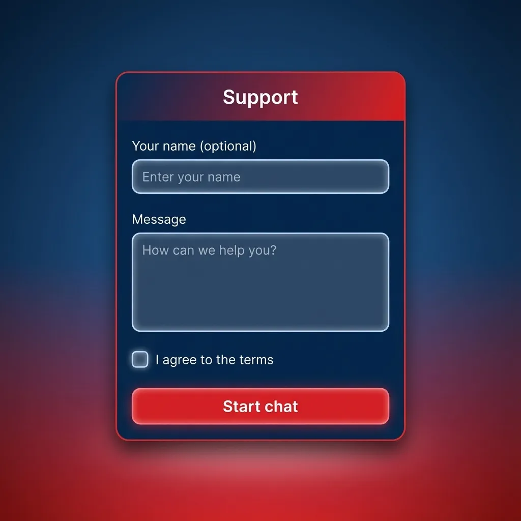 Ilustración de atención al cliente Betcris Chile con iconos de chat en vivo, correo y centro de ayuda en español