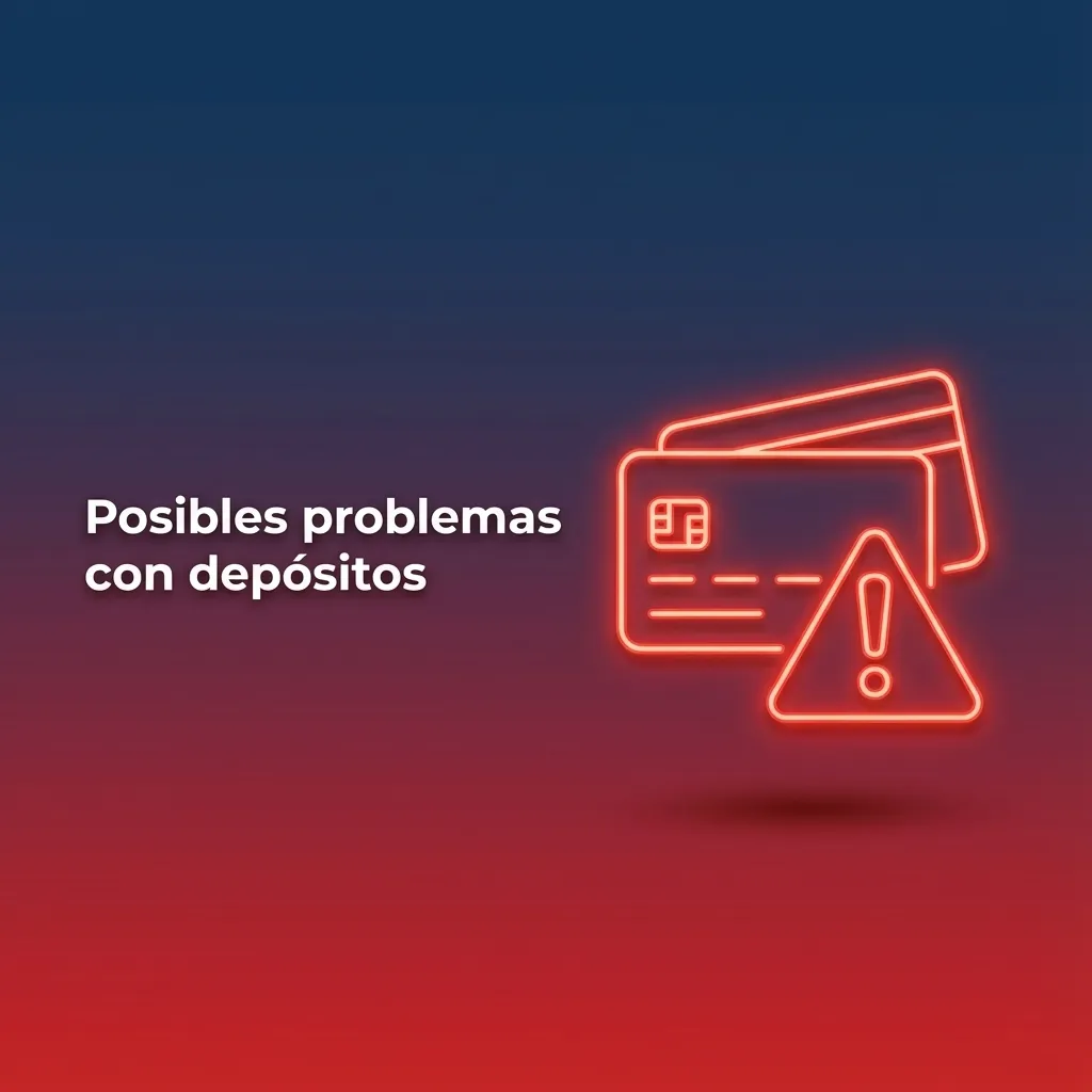 Ilustración de usuario revisando problemas de depósito en línea, con alertas y mensajes de error en la pantalla