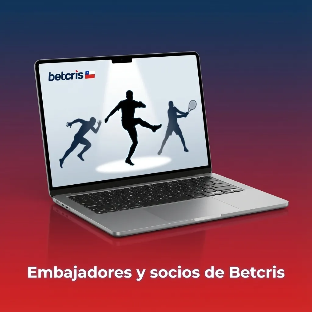 Collage de logos de Betcris junto a escudos de clubes y ligas de fútbol latinoamericanas sobre fondo deportivo.