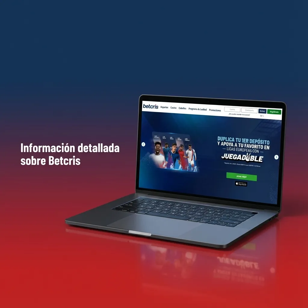 Infografía de Betcris Chile destacando seguridad SSL, apuestas deportivas, casino online, app móvil y métodos de pago locales