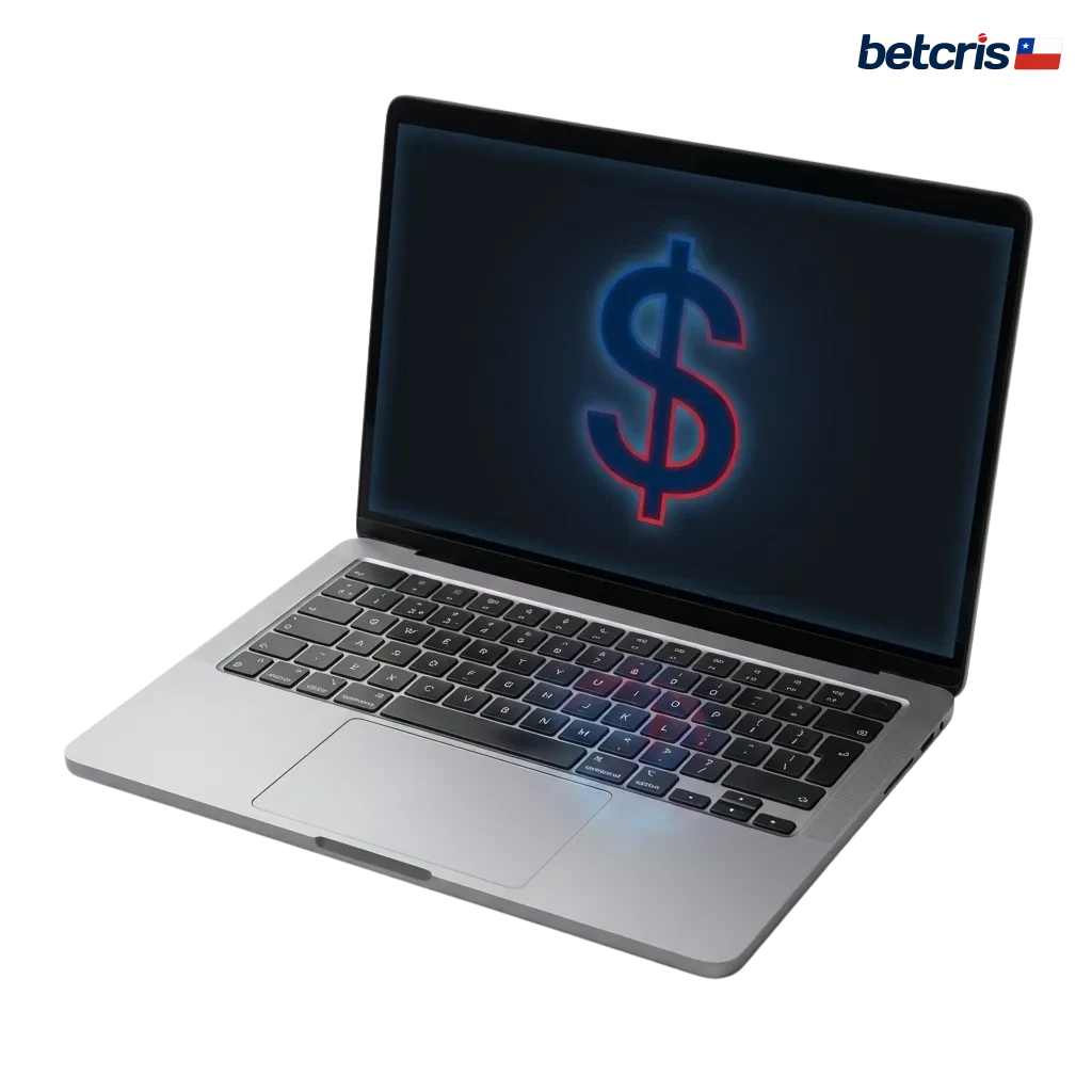 Tabla de métodos de retiro Betcris Chile con logos de bancos, billeteras y criptomonedas, montos mínimos y tiempos estimados